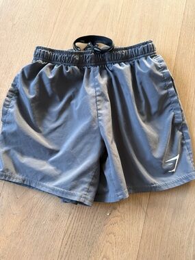 Gymshark Men's Charcoal Athletic Shorts with Logo XS 5 inch